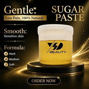 Private label naturale organico <span class=keywords><strong>zucchero</strong></span> sugaring barattolo <span class=keywords><strong>pasta</strong></span> <span class=keywords><strong>di</strong></span> cera <span class=keywords><strong>di</strong></span> rimozione dei capelli - Product Image 2