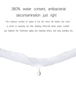 Lingettes pour bébé nettoyantes et hydratantes personnalisées, sensibles, 100% fibres végétales, 100% biodégradables, hypoallergéniques, hydratantes - Product Image 3