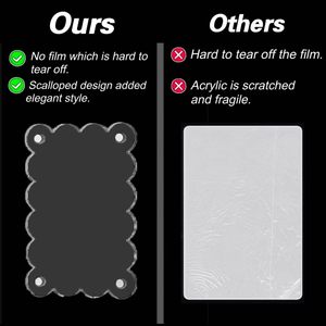 Cadre magnétique pour réfrigérateur en acrylique festonné, cadre <span class=keywords><strong>polaroid</strong></span> double face, cadre <span class=keywords><strong>photo</strong></span> magnétique pour réfrigérateur pour Fujifilm <span class=keywords><strong>Instax</strong></span> <span class=keywords><strong>Mini</strong></span> - Product Image 6