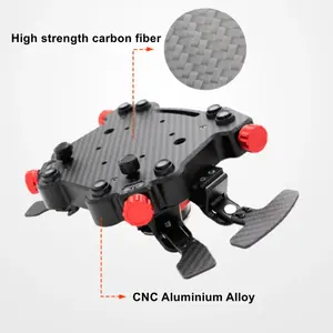 Simagic GT Pro HUB จำลองรถแข่ง, พวงมาลัยอลูมิเ<span class=keywords><strong>น</strong></span>ียมอัลลอยด์คาร์บอนไฟเบอร์ฮับควบคุมอัจฉริยะ8 RGB ปุ่มคู่ - Product Image 5