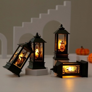 Lanterne LED décorative d'Halloween, alimentée par piles, pour la décoration de fêtes intérieures et extérieures, vente en gros OEM - Product Image 2