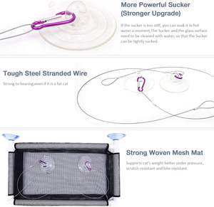 Hamacas Para Gatos <span class=keywords><strong>Hamaca</strong></span> Gato Ventana Cama colgante para gatos de interior - Product Image 3