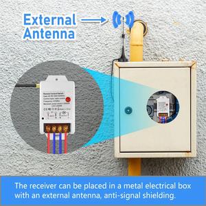 Interrupteur sans fil universel RF 433Mhz 110V 220V 30A Portée 5000M Télécommande pour portail électrique, éclairage, pompe à eau G804 - Product Image 3