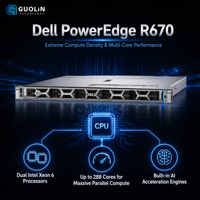 Serveur Dell R670 1U Haute Densité avec Stockage Direct E3.S NVMe EDSFF Frontal, PCIe 5.0, Double Alimentation 1500W, Serveur Rack pour Bases de Données Cloud Edge