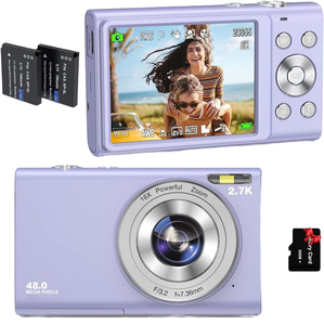 Nueva Cámara Digital OEM DC402 2024, 2.7K, <span class=keywords><strong>Zoom</strong></span> <span class=keywords><strong>Potente</strong></span> <span class=keywords><strong>de</strong></span> 16X, 48 Megapíxeles, Tamaño Mini, Cámara Portátil, Cámaras <span class=keywords><strong>de</strong></span> <span class=keywords><strong>Video</strong></span> Digitales DSLR - Product Image 1