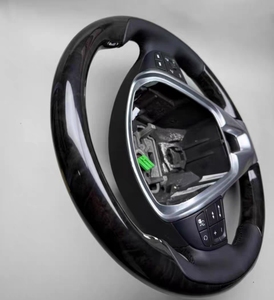 ชุดพวงมาลัยหนัง PU ไม้พีชสำหรับรถวอลโว่ <span class=keywords><strong>S60</strong></span> V40 V60 V90ดัดแปลงและอัปเกรดแล้ว - Product Image 6