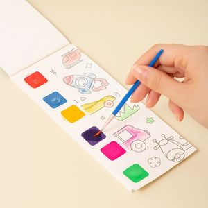Carnet de coloriage à l'aquarelle pour enfants de 3 à 6 ans avec personnages d'anime, jouets de dessin pour enfants - Product Image 2