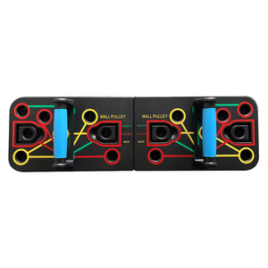 NOUVEAU Planche <span class=keywords><strong>de</strong></span> <span class=keywords><strong>musculation</strong></span> 2 en 1 pliable Push up Stand d'exercice <span class=keywords><strong>de</strong></span> gymnastique Push-ups Stands pour l'entraînement physique <span class=keywords><strong>avec</strong></span> cordes <span class=keywords><strong>de</strong></span> traction élastiques - Product Image 2