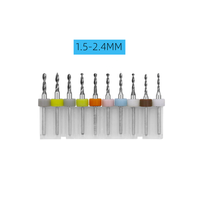 Kit de Brocas para Placas de Circuito Impreso, Broca de Acero de Tungsteno Mini, Se Utiliza para Limpiar las Boquillas de Impresoras 3D, para Placas de Circuito e Impresión 3D