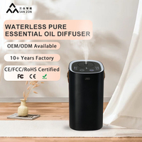 Diffuseur d'huiles essentielles sans eau 2000mAh, diffuseur d'arômes portable pour voiture, maison, bureau avec minuterie, pulvérisation silencieuse