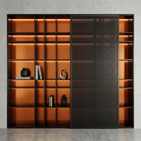 Étagère murale moderne en acier inoxydable doré, fonctionnalités de rangement, couleur et taille personnalisables, étagère décorative pour la literie et les outils