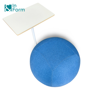 Grand <span class=keywords><strong>Pouf</strong></span> Rond en Forme de Boule Facile et Pratique Tabouret de Bureau pour Zone Publique <span class=keywords><strong>Pouf</strong></span> avec Bloc-Notes - Product Image 4