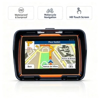 Cámara DVR con Mapas Mundiales, Reproductor MP3/MP4, Navegador GPS Android para Motocicleta, con Batería Recargable a Prueba de Agua de 4.3 Pulgadas