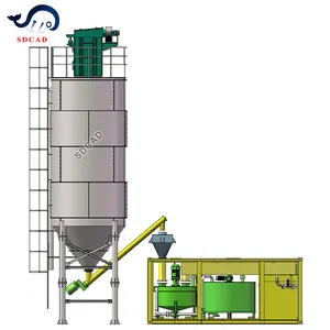 SDCAD Marke Zement-Fusbmischanlage horizontaler Typ Bentonit-Busch mischmaschine/Mischmaschine