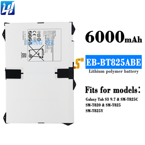 Pour <span class=keywords><strong>Samsung</strong></span> <span class=keywords><strong>Galaxy</strong></span> Tab <span class=keywords><strong>S3</strong></span> 9.7 pouces SM-T825C T820 T825 Batterie D'origine pour <span class=keywords><strong>Samsung</strong></span> EB-BT825ABE Smart Batterie 6000mah - Product Image 6
