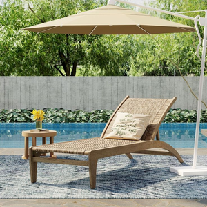 Listless Swimming Pool Resort Leisure Hotel Garden Teca Wood Sunbed Outdoor Lounge Silla de playa Tumbona - Product Image 6