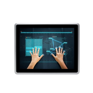 XLW Ordinateur industriel à écran tactile de 15 pouces IP65 étanche Intel J6412 I3 I5 I7 VGA HD 6 RS232 COM VESA Ordinateur embarqué sans ventilateur - Product Image 2