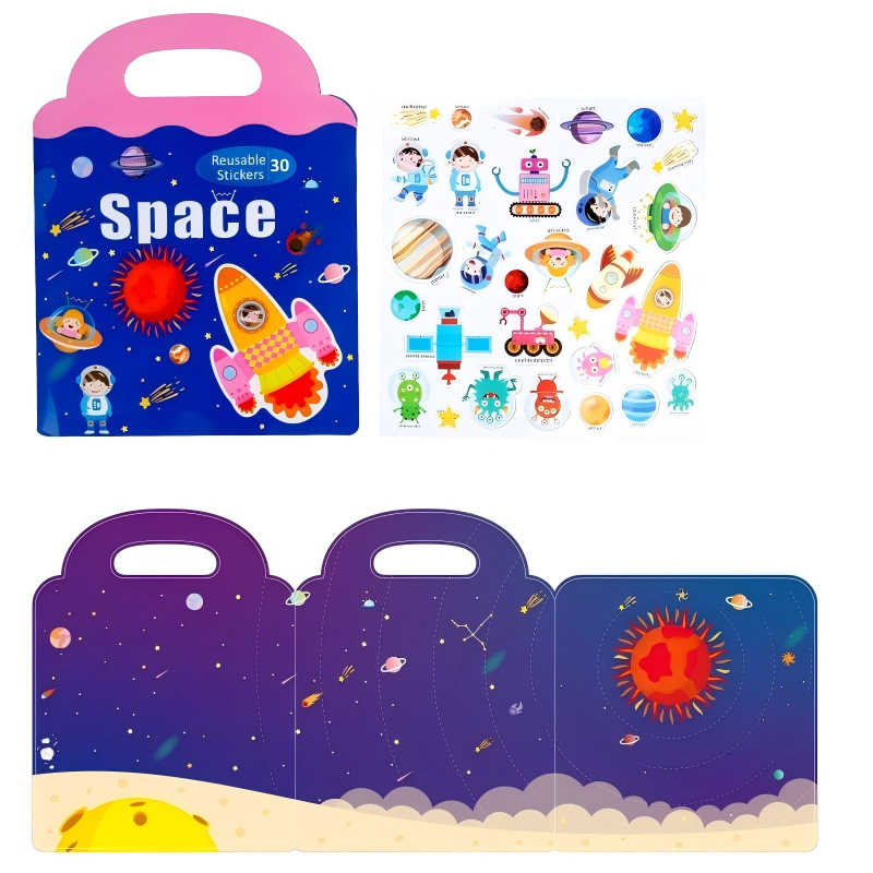 Viaggiare attraverso il libro del puzzle spaziale