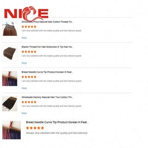 Extensions de cheveux vierges originaux à deux pointes pour tresses, avec nœuds en fil de coton fin et pointe en <span class=keywords><strong>U</strong></span>, provenant d'un seul donneur - Product Image 4