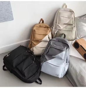 Wholesale Unisex Junior High School Bag Large Capacity Fashionable Waterproof Design Zipper Multicolour Polyester Student School - Product Image 4