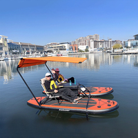 Catamarán Paddleboard eléctrico inflable doble SUP catamarán para lagos y océanos