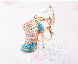 Moda Simli Kristal Taşlı Ayakkabı Anahtarlık Bayan Stiletto Yüksek Topuklu Anahtarlık Kadın Çantası Araba Süsü Aksesuarı Ayakkabı Anahtarlık - Product Image 5