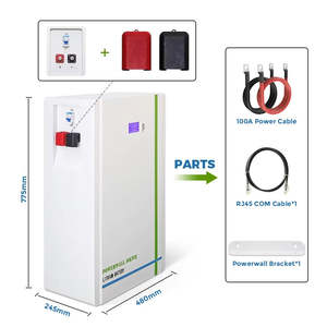 ระบบกักเก็บพลังงานภายในบ้าน แบตเตอรี่เกรด A 100Ah 51.2V 10kW ระบบพลังงานแสงอาทิตย์แบบติดผนัง รองรับการสื่อสารผ่าน CAN ระบบออฟกริด/ไฮบริด 51.2V 100 - Product Image 1