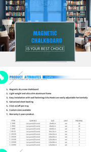 Pizarra magnética de borrado en seco para la escuela - Product Image 6