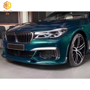 Lame de pare-choc avant en fibre de carbone avec séparation, accessoire pour voiture, <span class=keywords><strong>BMW</strong></span> série 7 G11 G12 3Ddesign, 750I, G12m760 - Product Image 5