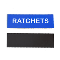 Étiquettes autocollantes magnétiques imprimées en bleu, personnalisées pour garage, atelier, quincaillerie, outils, autocollants de marquage magnétique avec logo et lettres