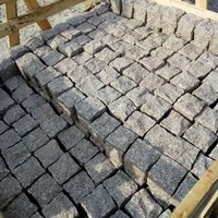 Meilleure vente de pavés en granit naturel, pavés bon marché pour allée, surface fendue, cube de granit pour allée/piétonnier