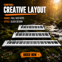 Keyboard MIDI Midiplus X4 III 49 Tombol Sensitif Velocity, Kontroler MIDI USB dengan Skala Cerdas & Casing Logam untuk Studio Rumah