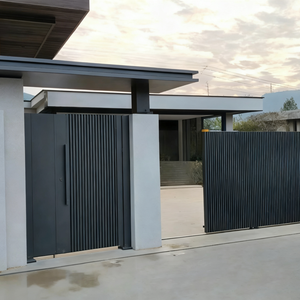 Puertas de Villa de Diseño Artístico de Lujo, Ecológicas, Duraderas, de Bajo Mantenimiento, de Aleación de Aluminio, Directas de Fábrica, Seguras - Product Image 3