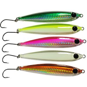Leurre de pêche en métal LED 60g pour eau salée, jigging lent, leurre dur artificiel en plomb pour lancer - Product Image 1