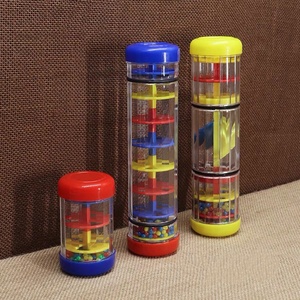 Wholesale Orff Percussion <b>Instrument</b> Plastic Rain Sound Tube <b>Musical</b> <b>Instruments</b> Plastic Sand Tube Rattle Toy for Baby - Product Image 3