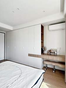 ตู้เสื้อผ้าไม้จริงสั่งทำพิเศษ สไตล์ยุโรปโมเดิร์น แข็งแรง ทนทาน เป็นมิตรกับสิ่งแวดล้อม ติดผนัง  ขายตรงจากโรงงาน - Product Image 4