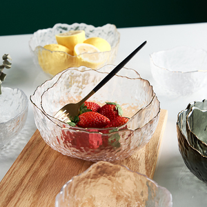 Ciotola Creativa per Dessert e Frutta <span class=keywords><strong>da</strong></span> <span class=keywords><strong>Bar</strong></span> e KTV, Design a Martello, Ciotola per Insalata in Vetro Giapponese Grande - Product Image 3