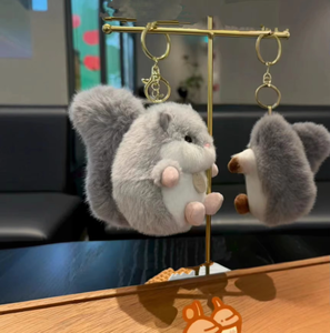Lindo Llavero de Peluche de Ardilla Esférica, Colgante para Bolso, Muñeco de Dibujos Animados, Regalo Festivo al por Mayor, Ideal para Coleccionar para Niños y Niñas - Product Image 1