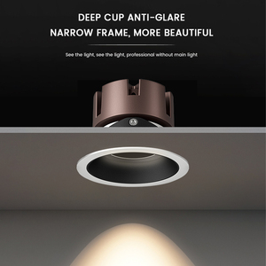 Nuevo diseño Smart Home Aluminio Empotrado 220V 12W Hotel ajustable Anti Glare Cob Project Downlight - Product Image 4