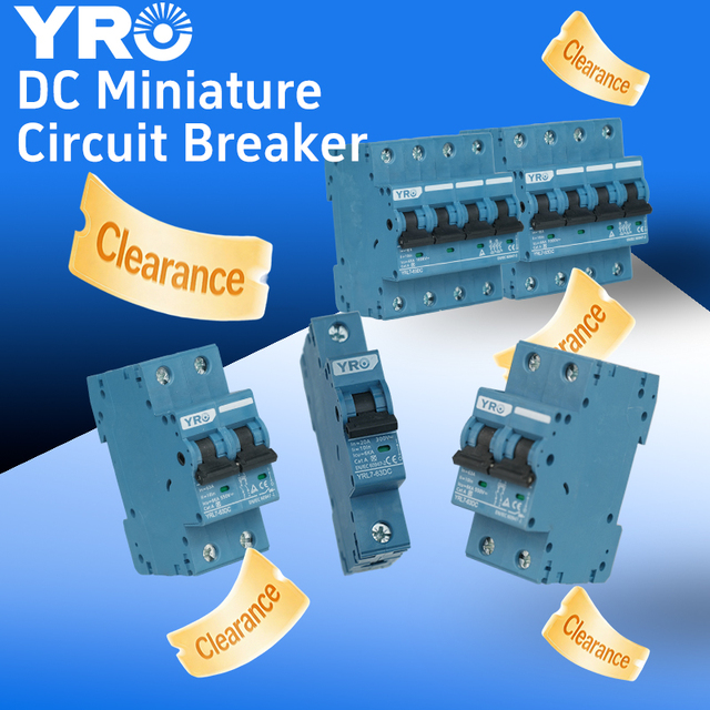 YRO in Stock Circuit Breaker Miniature Clearance MCB Overcurrent and Short Circuit Protection for Direct Current Applications