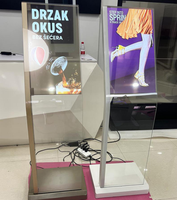 Écran transparent OLED de 30 pouces Affichage numérique au sol Moniteur d'affichage numérique sans cadre OLED Smart TV Ultra HD Android