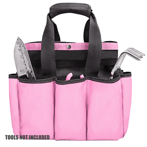 Sac à outils de jardin imperméable, 8 poches, sangle réglable, fermeture éclair, grande capacité, rangement extérieur pour outils de jardinage - Product Image 3