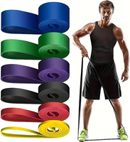 Bandes de résistance AVANT en gros, en caoutchouc TPE, boucle haute élasticité, 5-200 LBS, bandes d'exercice de fitness personnalisables