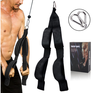 Accessoires d'entraînement de <span class=keywords><strong>musculation</strong></span> de haute qualité, cordes <span class=keywords><strong>triceps</strong></span> à double poignée avec Logo personnalisé - Product Image 3