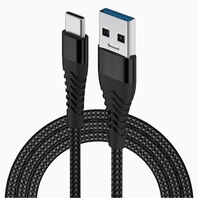 Cable de Datos Tipo C para Teléfonos Móviles - Cable USB C de Carga Rápida 3A con Trenzado de Nailon, Carga Rápida, Conductor de Cobre Puro