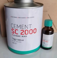 JXY23 Tip Top SC2000 SC4000 Courroie de colle époxy Agent de liaison de vulcanisation à froid pour le travail du bois et le caoutchouc 690ML/1KG