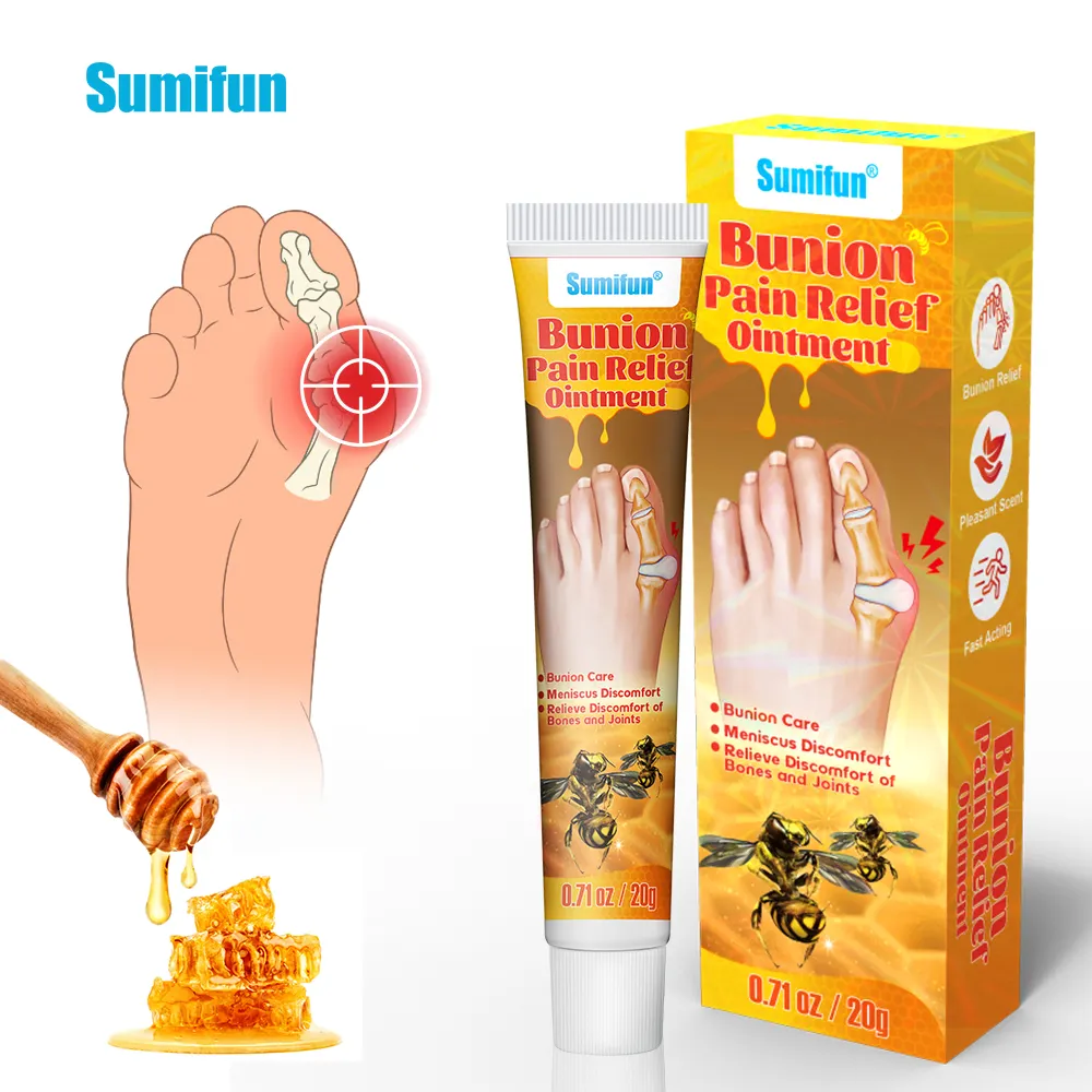 Sumifun ครีมบำรุงเท้าบวมสมุนไพรธรรมชาติใหม่20กรัมขี้ผึ้งบรรเทาอาการปวดนิ้วเท้าผลิตภัณฑ์ใหม่
