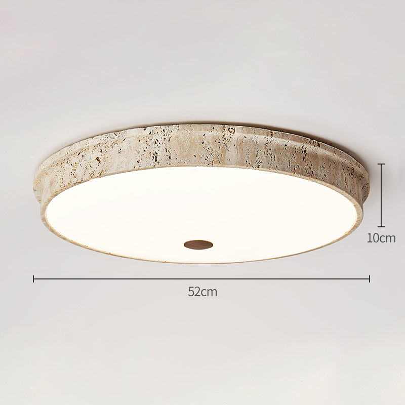 Cercle:Beige + Blanc /D 52cm