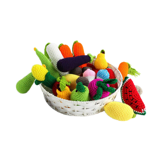 Matériel pédagogique en crochet fait main pour l'éducation à l'alimentation saine, légumes et fruits en fil écologique, <span class=keywords><strong>aide</strong></span> pédagogique <span class=keywords><strong>tricot</strong></span>ée, OEM - Product Image 2