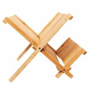 Eco-friendly Pieghevole Resistente Piatto di <span class=keywords><strong>Legno</strong></span> Cremagliera Utensile Titolare - Product Image 1